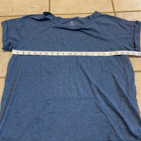 Denver Hayes Blue Raglan Sleeve T-Shirt with Kangaroo Pocket - XL - Picture 3 of 5